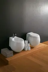 Scarabeo Planet Vegghengt toalett 500x450 mm, Hvit
