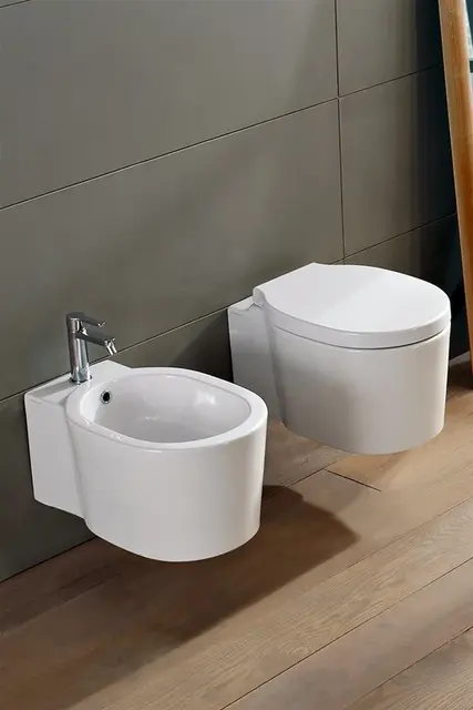 Scarabeo Bucket Vegghengt toalett 535x360 mm, Uten skyllekant, Hvit 