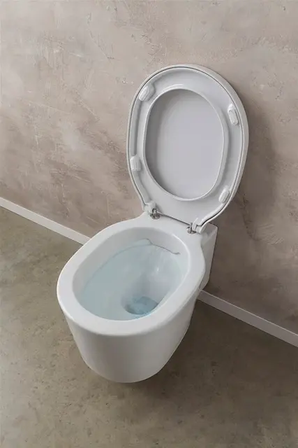 Scarabeo Bucket Vegghengt toalett 535x360 mm, Uten skyllekant, Hvit 