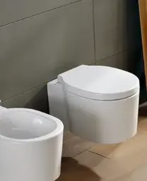 Scarabeo Bucket Toalettsete Med myktlukkende hengsler