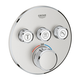 Grohe Grohtherm SmartControl Termostat Med 3 uttak, Supersteel