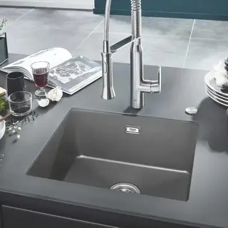Grohe K700 Kjøkkenvask for underliming 610x460 mm, Grå Granitt kompositt