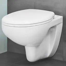 Grohe Bau Vegghengt toalettpakke Rimless med myktlukkende sete og lokk