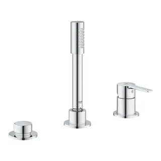 Grohe Lineare 3-hulls badekarbatteri For kar/fliskant, Krom