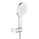 Grohe Rainshower SmartActive 130 Med holder/slange, M&#229;nehvit/Krom