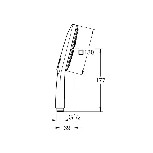 Grohe Rainshower SmartActive Cube 130 Brushed Warm Sunset 