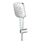 Grohe Rainshower SmartActive Cube 130 Med holder/slange, 3 str&#229;letyper, Krom