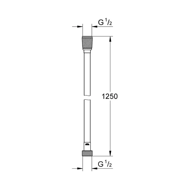 Grohe Silverflex Twistfree dusjslange 125 cm, Warm Sunset 