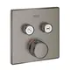 Grohe Grohtherm SmartControl termostat Med 2 uttak, Brushed Hard Graphite