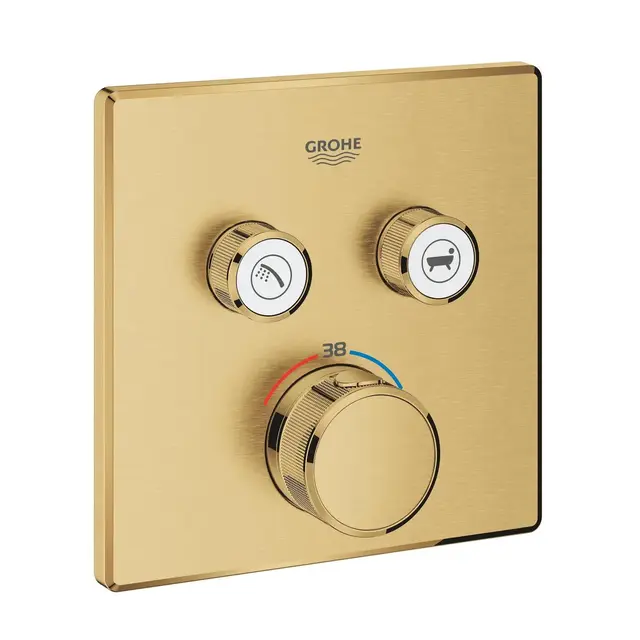 Grohe Grohtherm SmartControl termostat Med 2 uttak, Brushed Cool Sunrise 