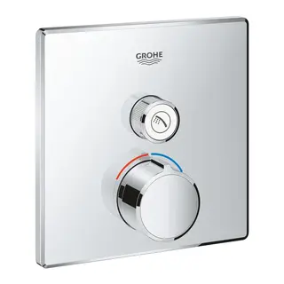 Grohe Grohtherm SmartControl termostat For innbygging, 1 uttak, Krom