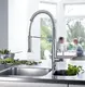 Grohe K7 Semi-pro kj&#248;kkenbatteri 539 mm, med 2 str&#229;letyper, Krom