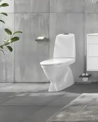 Gustavsberg Nautic 1500 Gulvst. toalett Med skjult S-lås og HygieneFlush
