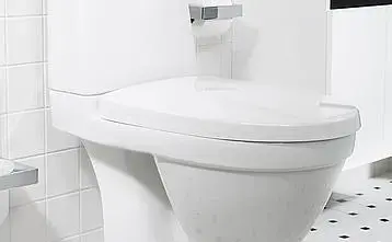 Gustavsberg Nautic Lux Toalettsete Med myktlukkende hengsler, Hvit