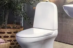 Gustavsberg Estetic Lux Toalettsete For gulvstående, m/myktlukkende hengsler