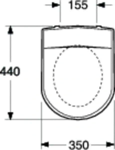 Gustavsberg Logic Toalettsete Med myktlukkende hengsler, Hvit 