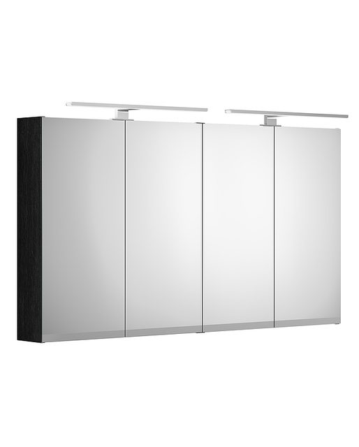 Gustavsberg Artic 120 Speilskap 120x66x13 cm, Sort Eik 