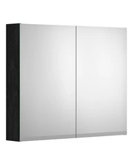 Gustavsberg Artic 80 Speilskap 79,4x66,2x13,2 cm, Sort Ask