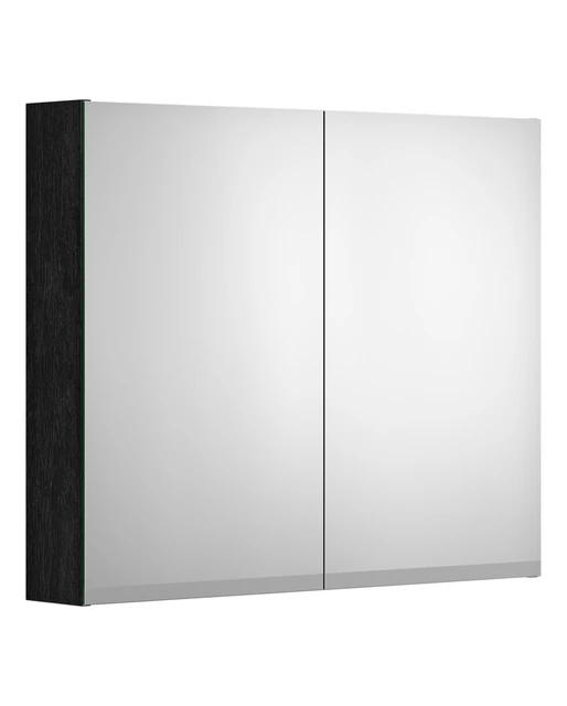 Gustavsberg Artic 80 Speilskap 79,4x66,2x13,2 cm, Sort Ask 
