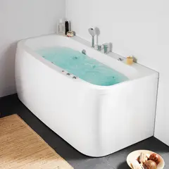 Hafa Aqua 160SQ Badekar/Massasjekar 1575x750 mm, Kun badekar uten system