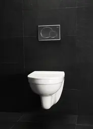 Westerbergs Wall WC komplett Krom, med krom trykknapp