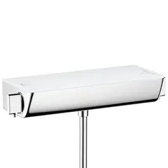 Hansgrohe Ecostat Select termostat Med integrert glasshylle, Krom/Hvit