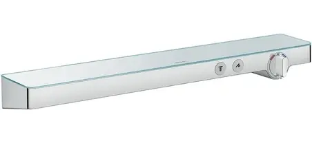 Hansgrohe ShowerTablet Select 700 2 utløp og integr. glasshylle, Krom/Hvit 