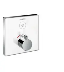 Hansgrohe ShowerSelect termostat Med 1 uttak, Hvit Glass/Krom