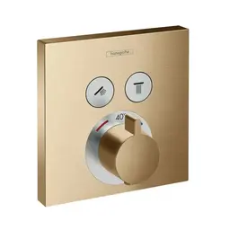 Hansgrohe ShowerSelect termostat Med 2 uttak, Børstet Bronse