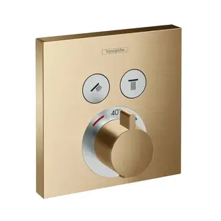 Hansgrohe ShowerSelect termostat Med 2 uttak, B&#248;rstet Bronse