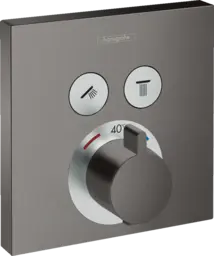 Hansgrohe ShowerSelect termostat Med 2 uttak, Børstet Sort Krom
