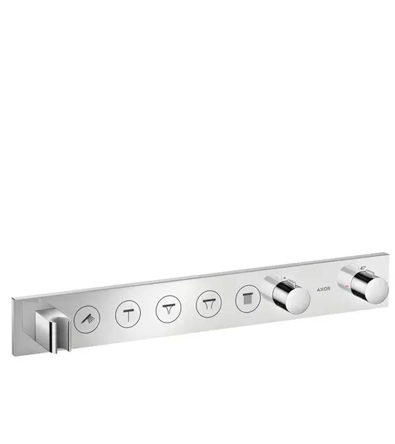 Hansgrohe termostatmodul Select 600/90 5 uttak, dusjholder/slangeuttak, Krom 