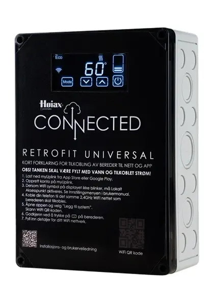 Høiax CONNECTED RetroFit Universal Med 2 kW varmeelement 
