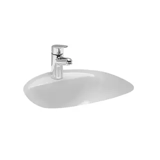 Laufen Bijou Underlimt servant 35x35 cm, med 1 blanderhull, Hvit