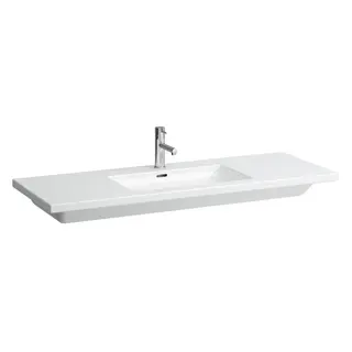 Laufen Living Møbelservant 130x48 cm, uten blanderhull, Hvit