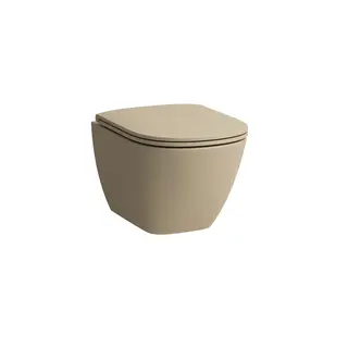 Laufen Lua Compact Vegghengt toalett 49x36 cm, Rimless, Bahama beige