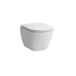 Laufen Lua Compact Vegghengt toalett 49x36 cm, Rimless, Hvit med LCC