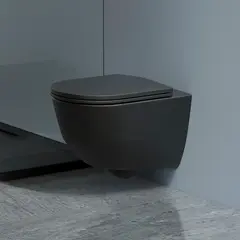 Laufen Pro Vegghengt toalett 53x36 cm, rimless, Sort Matt