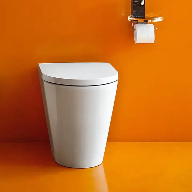Laufen Kartell Gulvstående toalett 56x37 cm, rimless, Sort Matt 