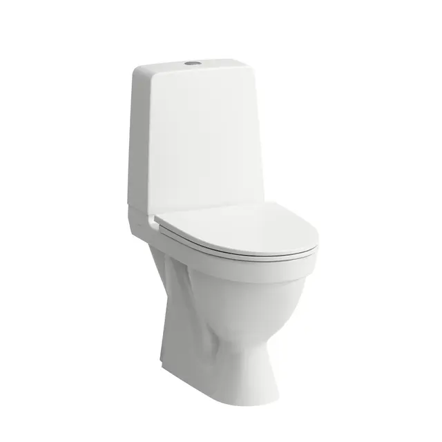 Laufen Kompas Gulvstående toalett 65x36 cm, med S-lås, rimless, Hvit 