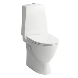 Laufen Pro-N Gulvstående toalett 65x36 cm, m/skjult avløp, S-lås, Rimless
