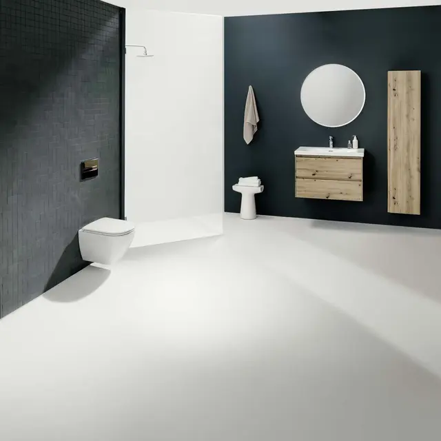 Laufen Lua Compact Vegghengt toalett 49x36 cm, Rimless, Hvit med LCC 