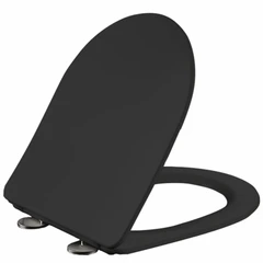 Lavabo Studio Slim Toalettsete Med myktlukkende hengsler, Sort Matt