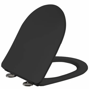 Lavabo Studio Slim Toalettsete Med myktlukkende hengsler, Sort Matt
