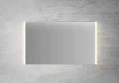 Linn Bad Fyli Speil, m/LED-lys 60-120 cm, m/frostet lysfelt, Dimbar