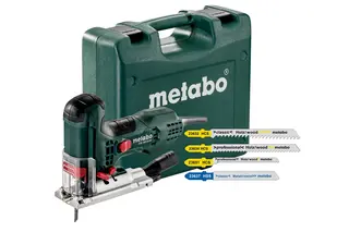 Metabo Stikksag Ste&#160;100 Q 230 volt, med 20 blader i koffert