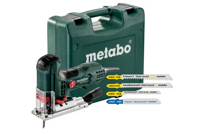 Metabo Stikksag Ste 100 Q 230 volt, med 20 blader i koffert 