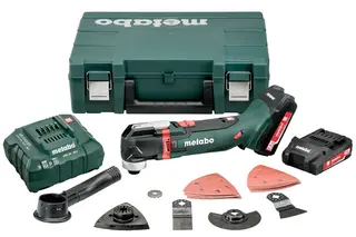 Metabo Multikutter Mt&#160;18&#160;LTX 2X2,0Ah 18 volt, komplett sett