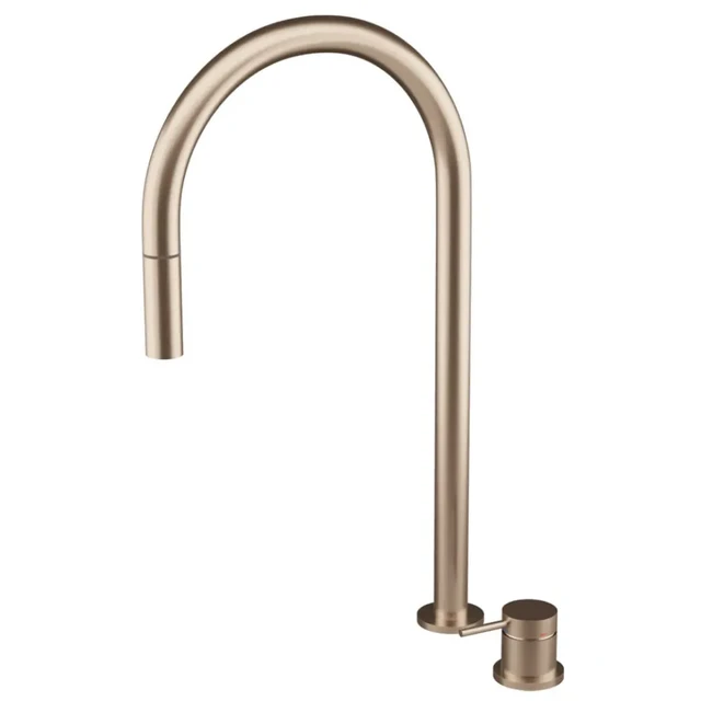 Scandtap Harmonized K2P Kjøkkenbatteri Med uttrekkbar tut, Champagne 