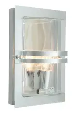 Norlys Basel Vegglampe Galvanisert, Klart glass